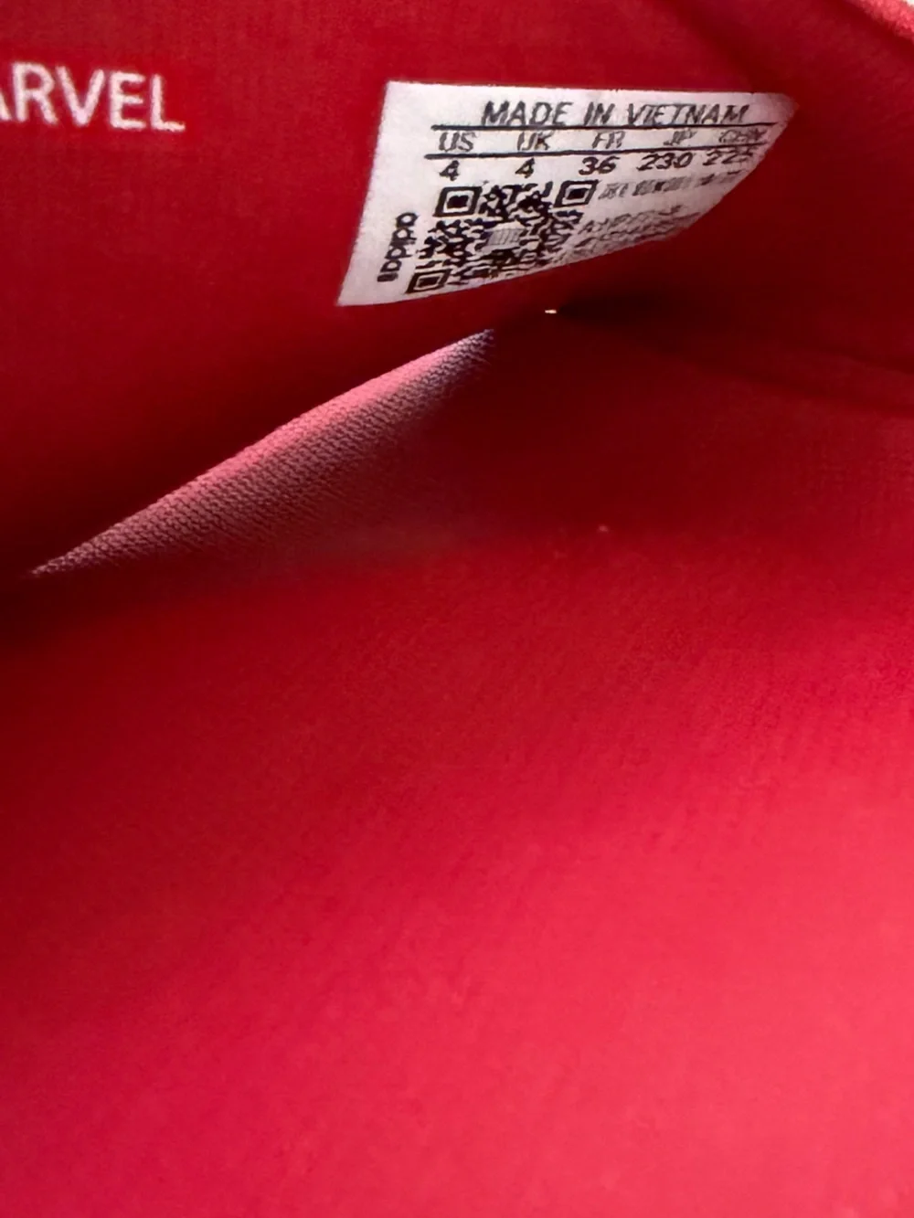 adidas Kids' Red Marvel Slide Sandals